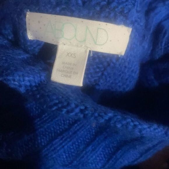 Abound Nordstrom Blue Basket Stitch Sweater XXS - Picture 5 of 8